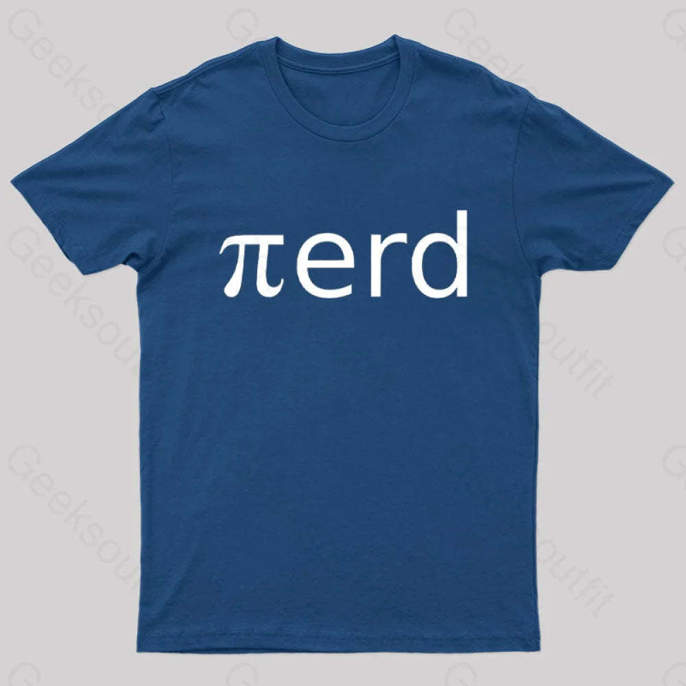 Nerd Pi Geek T-Shirt Navy / S