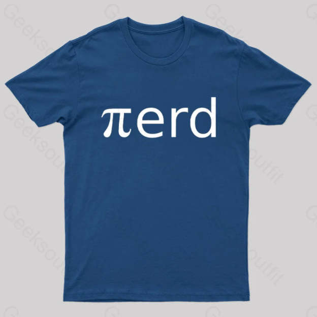 Nerd Pi Geek T-Shirt Navy / S