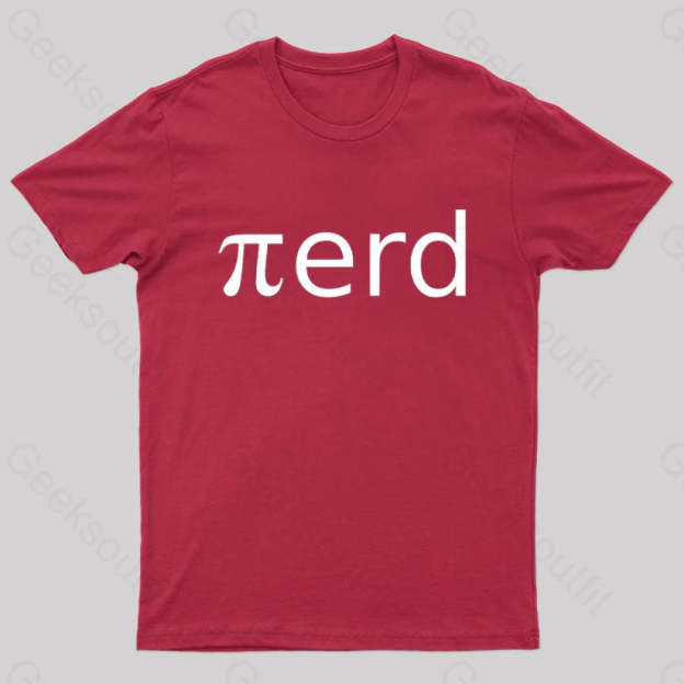 Nerd Pi Geek T-Shirt Red / S