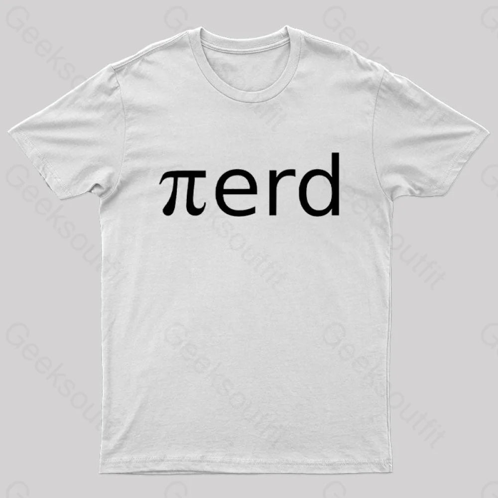 Nerd Pi Geek T-Shirt White / S