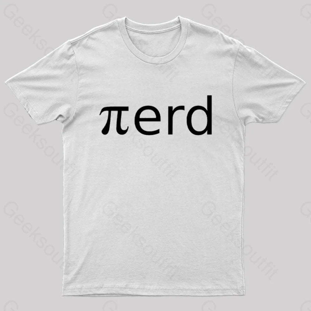 Nerd Pi Geek T-Shirt White / S