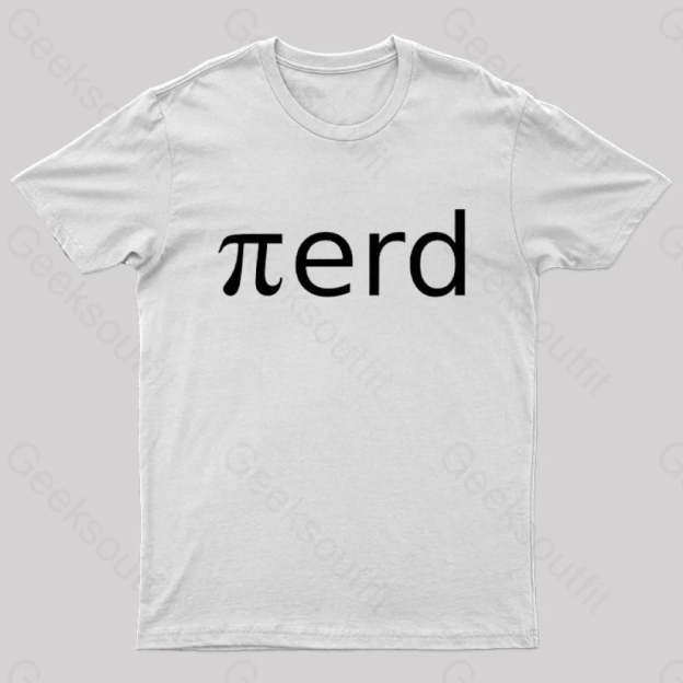 Nerd Pi Geek T-Shirt White / S
