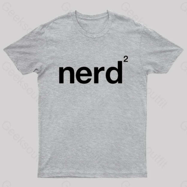 Nerd Squared Geek T-Shirt Grey / S