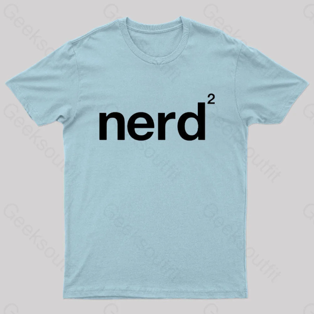 Nerd Squared Geek T-Shirt Light Blue / S