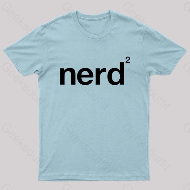 Nerd Squared Geek T-Shirt Light Blue / S