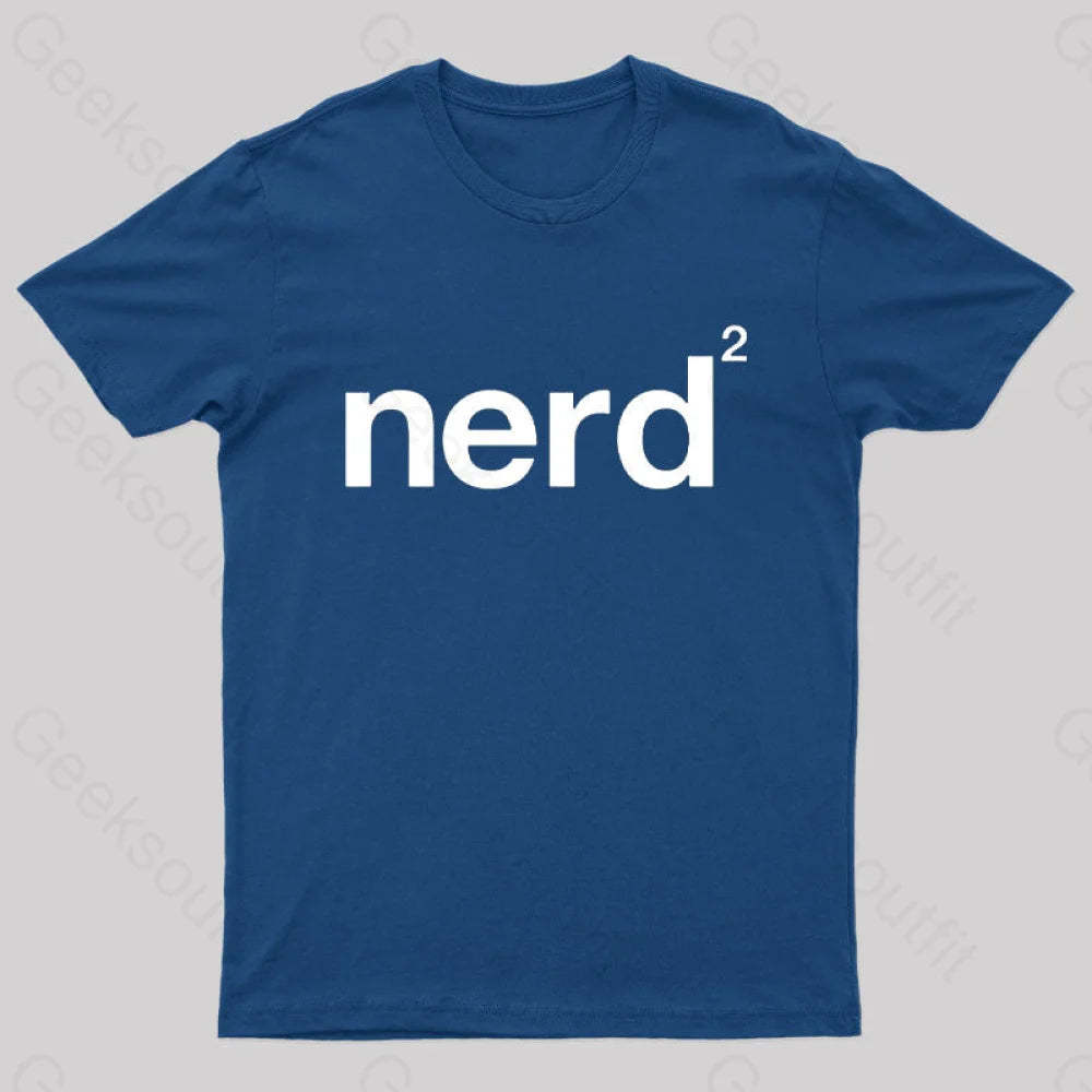 Nerd Squared Geek T-Shirt Navy / S
