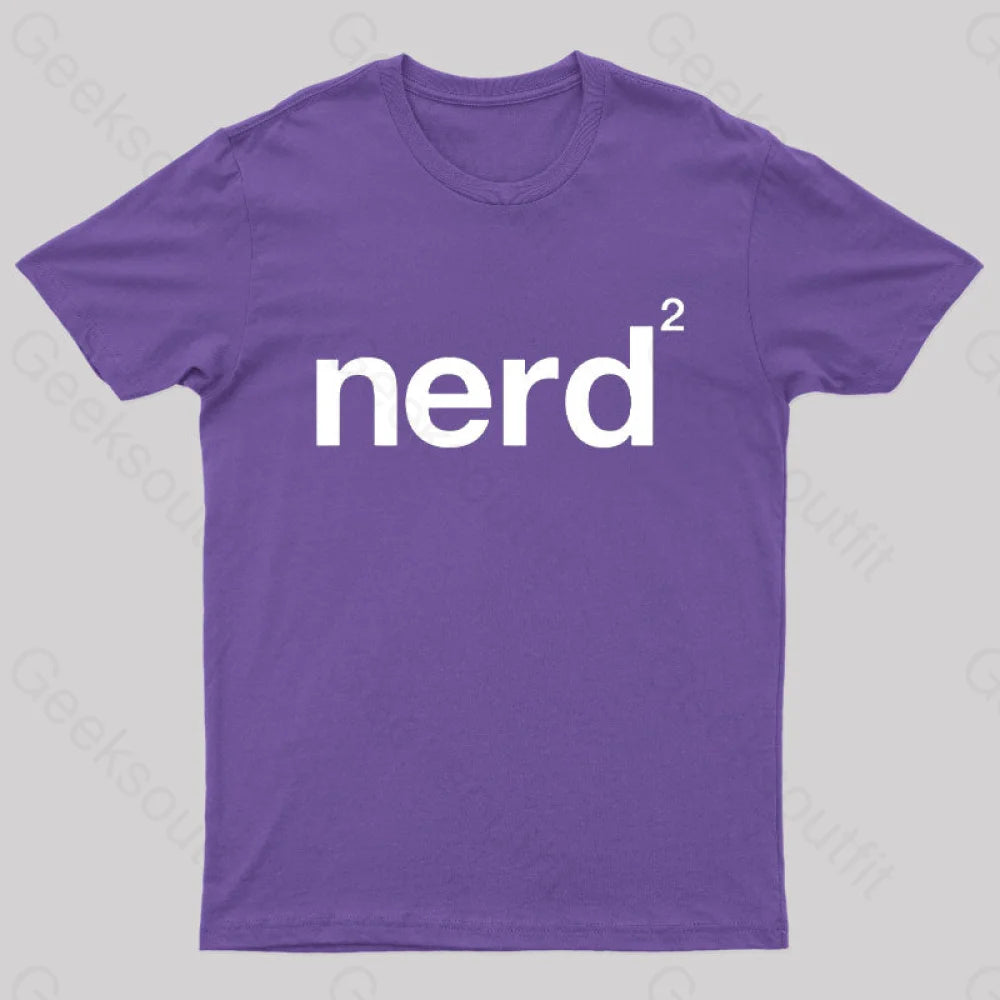 Nerd Squared Geek T-Shirt Purple / S