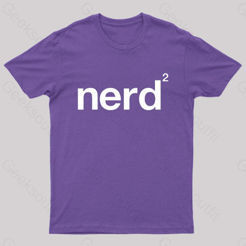Nerd Squared Geek T-Shirt Purple / S