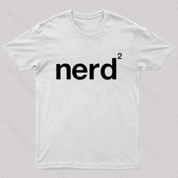 Nerd Squared Geek T-Shirt White / S