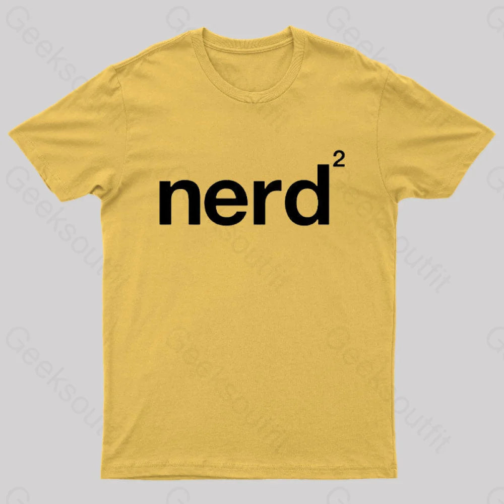 Nerd Squared Geek T-Shirt Yellow / S