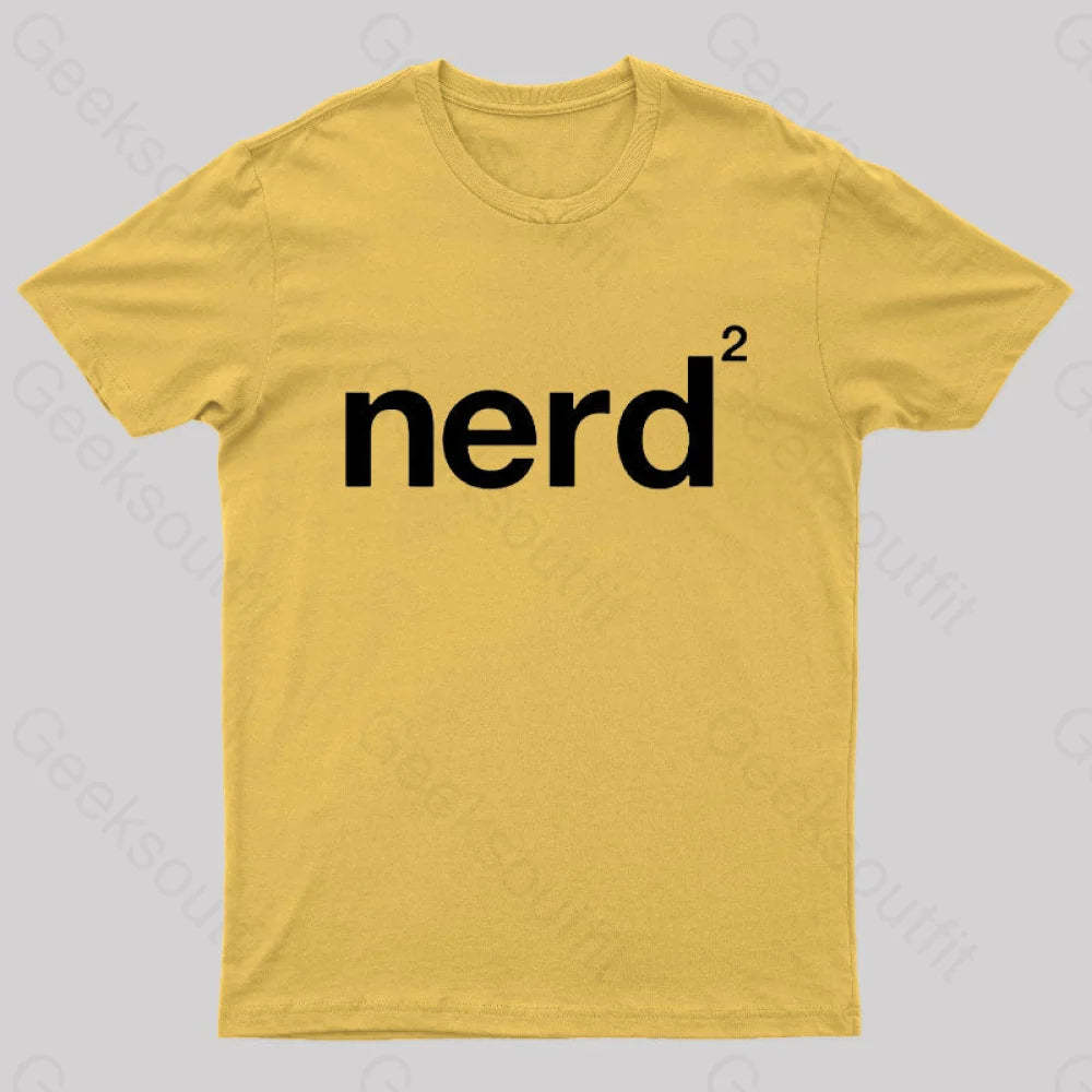 Nerd Squared Geek T-Shirt Yellow / S