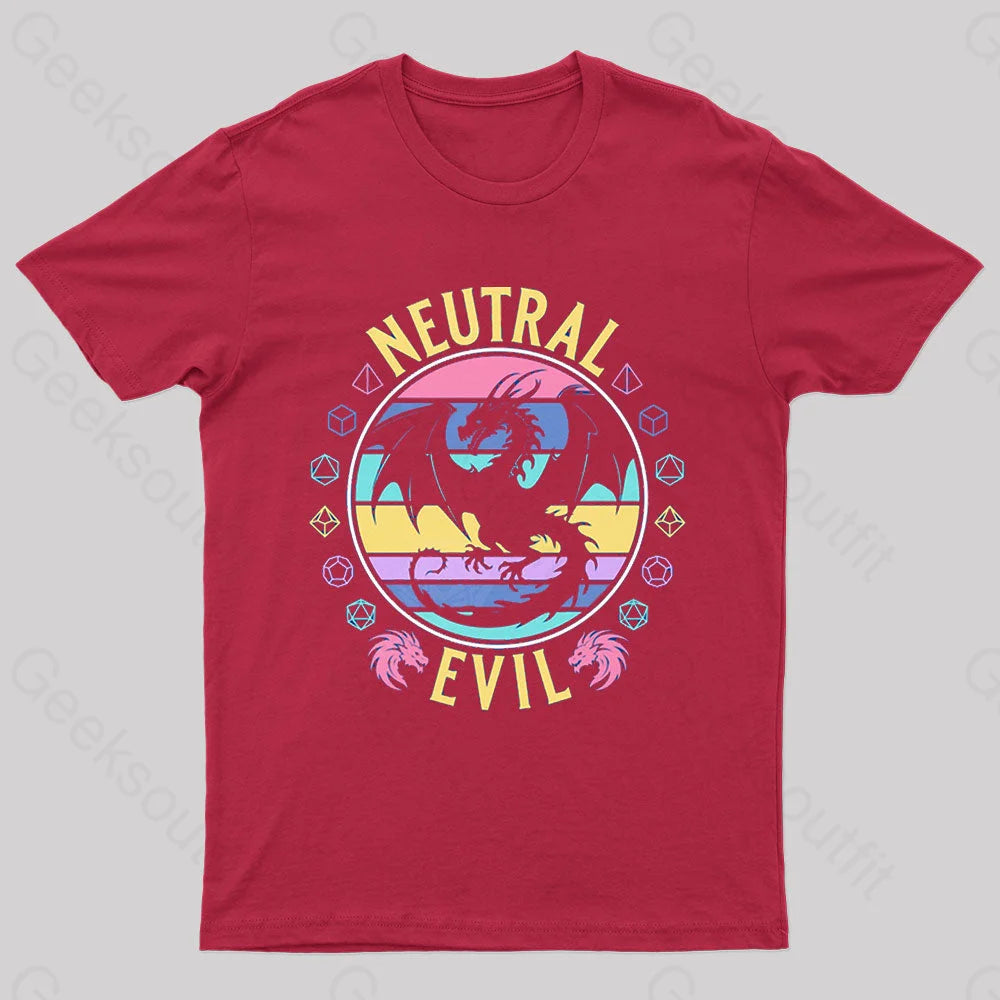Neutral Evil Nerd T-Shirt Red / S