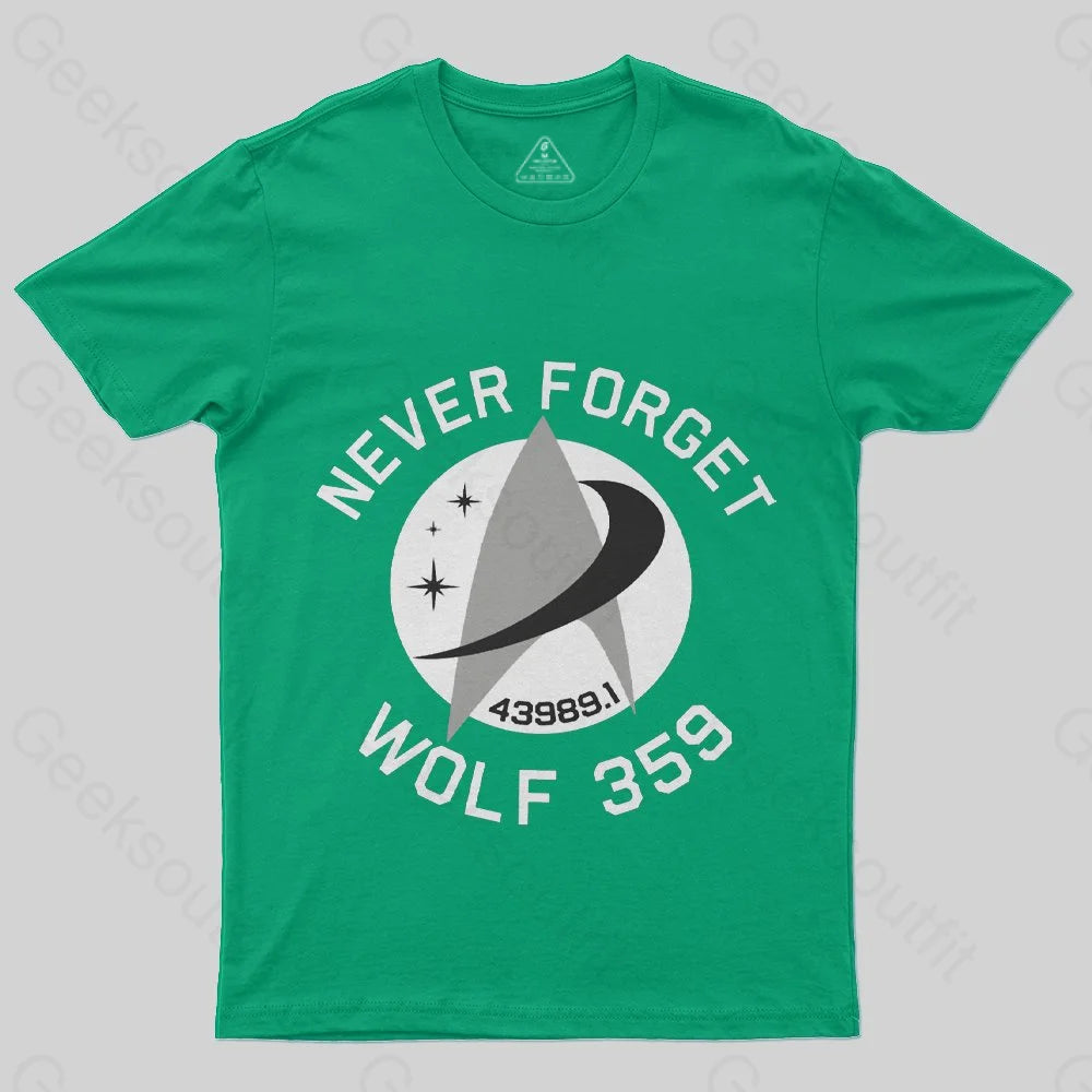 Never Foget Wolf 359 T-Shirt - Geeksoutfit