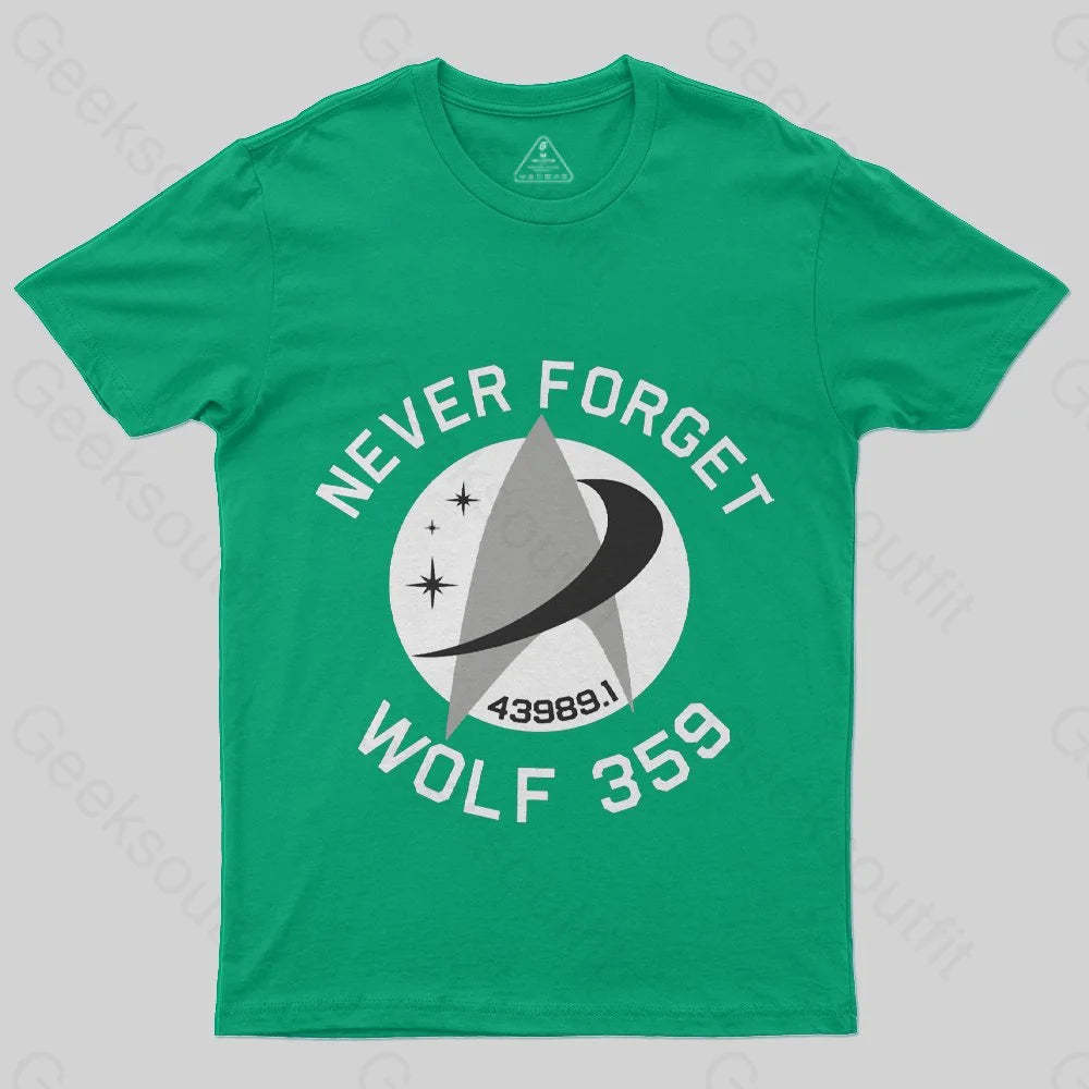 Never Foget Wolf 359 T-Shirt - Geeksoutfit