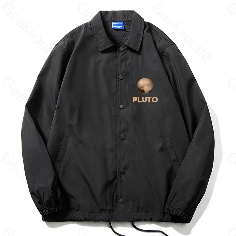 Never Forget Pluto Coach Jacket - Geeksoutfit
