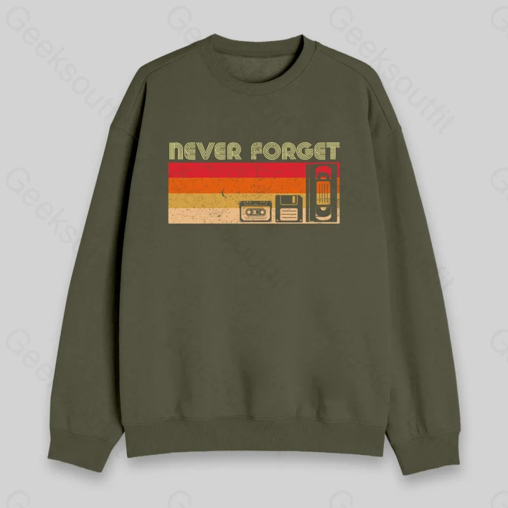 Never Forget Vedio Sweatshirt - Geeksoutfit