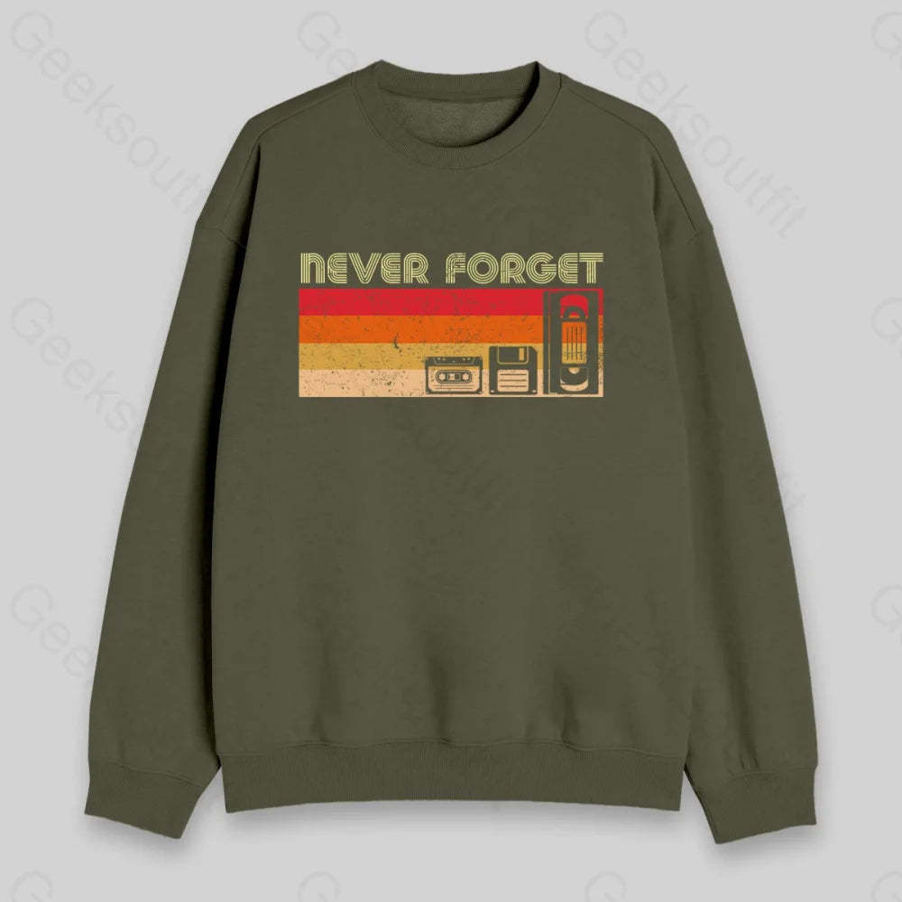 Never Forget Vedio Sweatshirt - Geeksoutfit