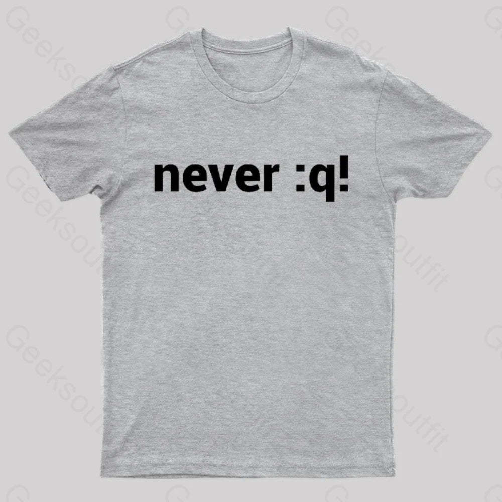 Never:Q Geek T-Shirt Grey / S