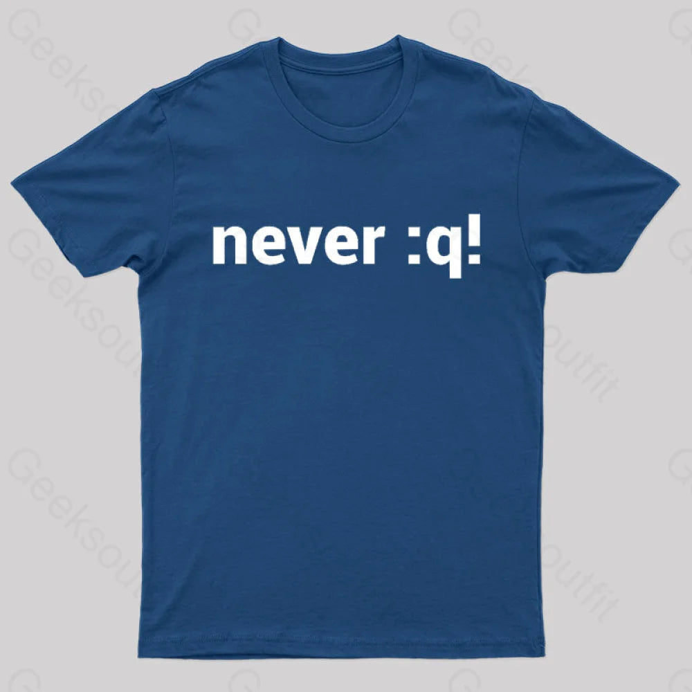 Never:Q Geek T-Shirt Navy / S