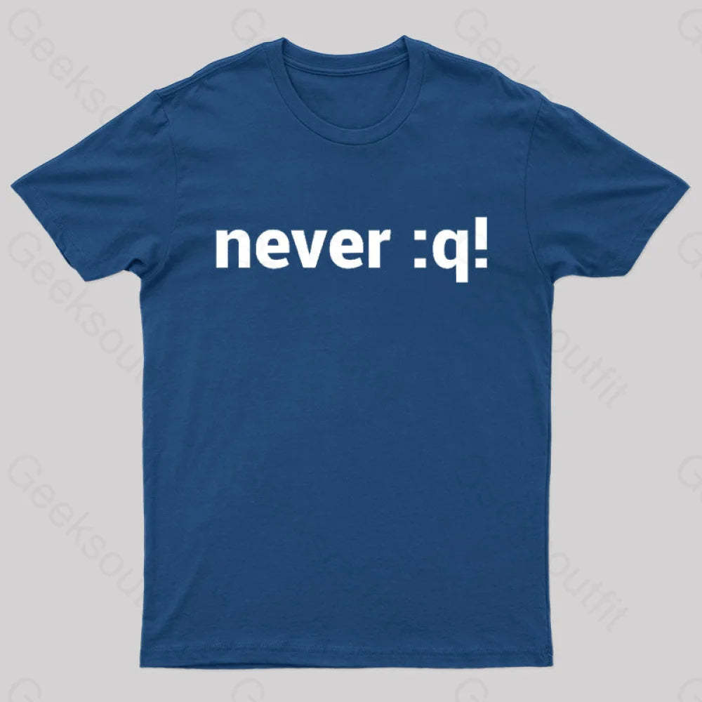 Never:Q Geek T-Shirt Navy / S