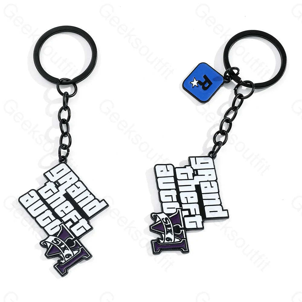 New Grand Theft Auto Keychain Two-Piece