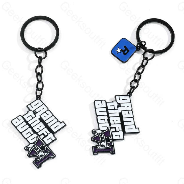 New Grand Theft Auto Keychain Two-Piece