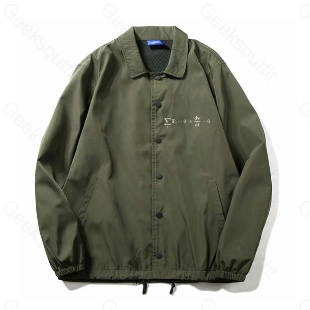 Newton's First Law Coach Jacket - Geeksoutfit