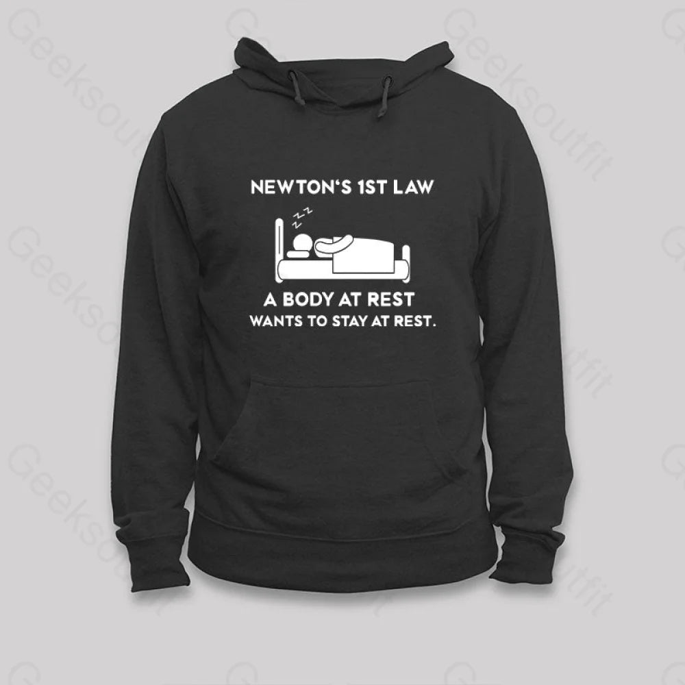 Newton¡¯s First Law Hoodie Black / S