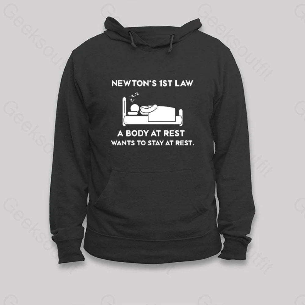 Newton¡¯s First Law Hoodie Black / S