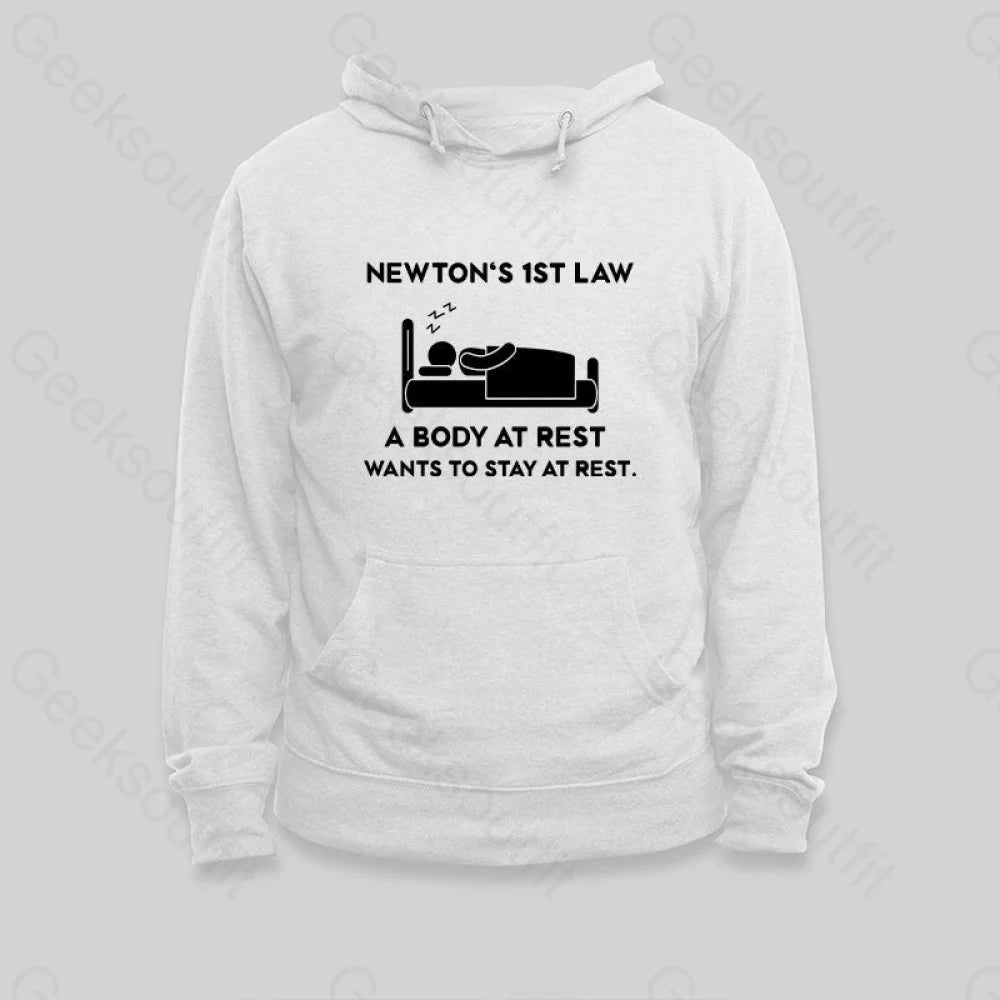 Newton¡¯s First Law Hoodie White / S