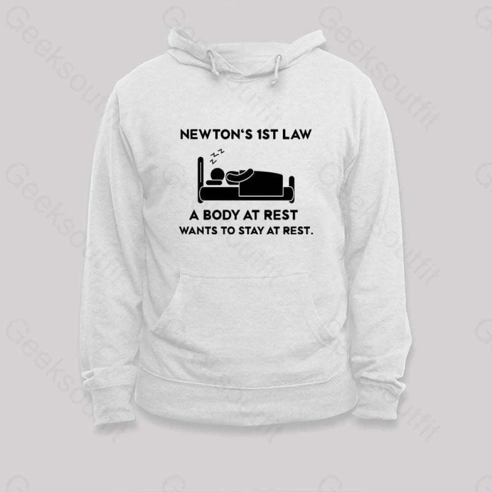 Newton¡¯s First Law Hoodie White / S