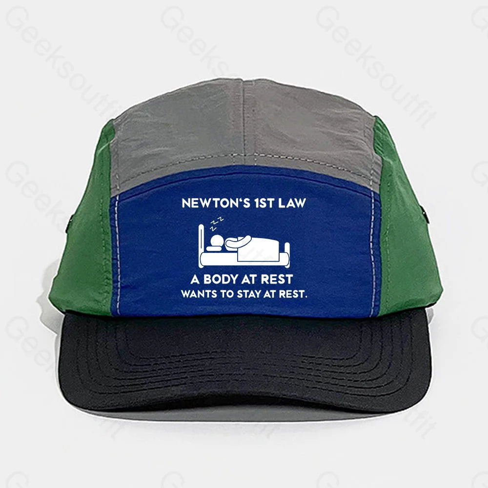 Newton's First Law Quick-drying Panel Cap - Geeksoutfit