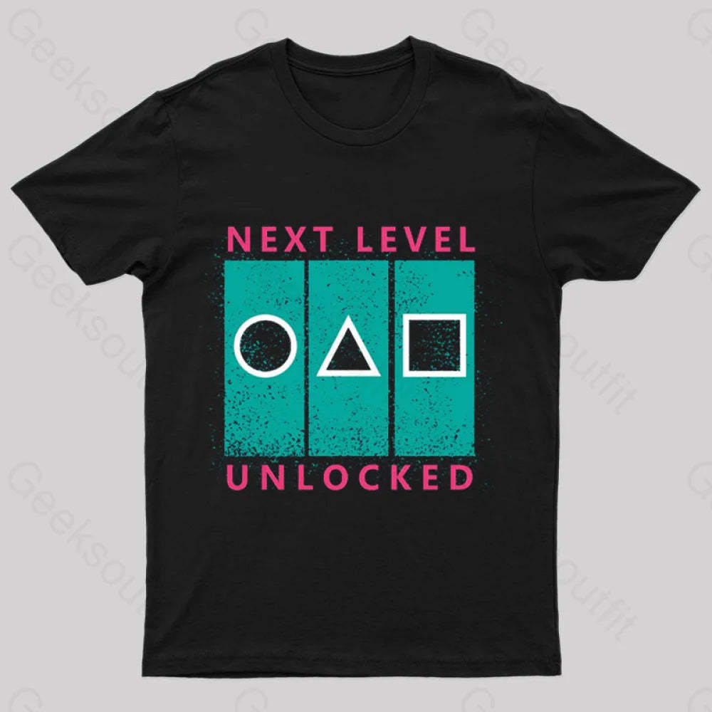 Next Level Unlocked Geek T-Shirt Black / S