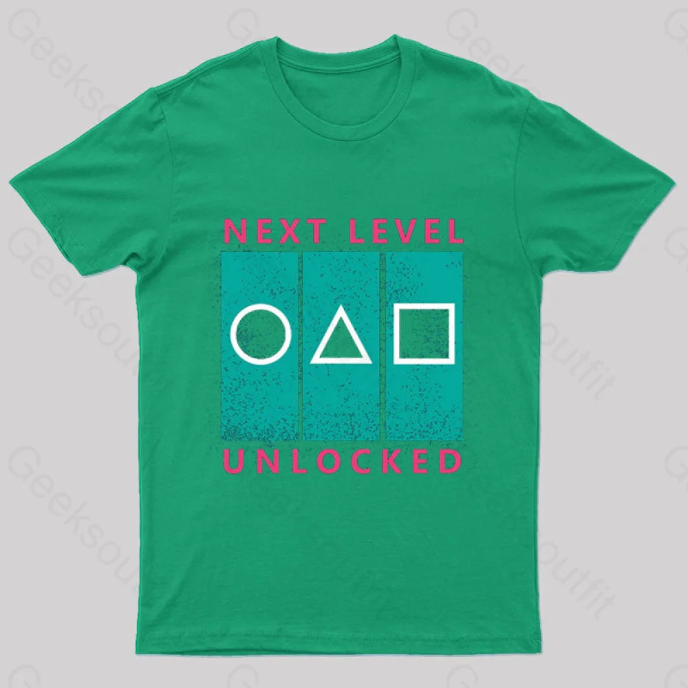 Next Level Unlocked Geek T-Shirt Green / S