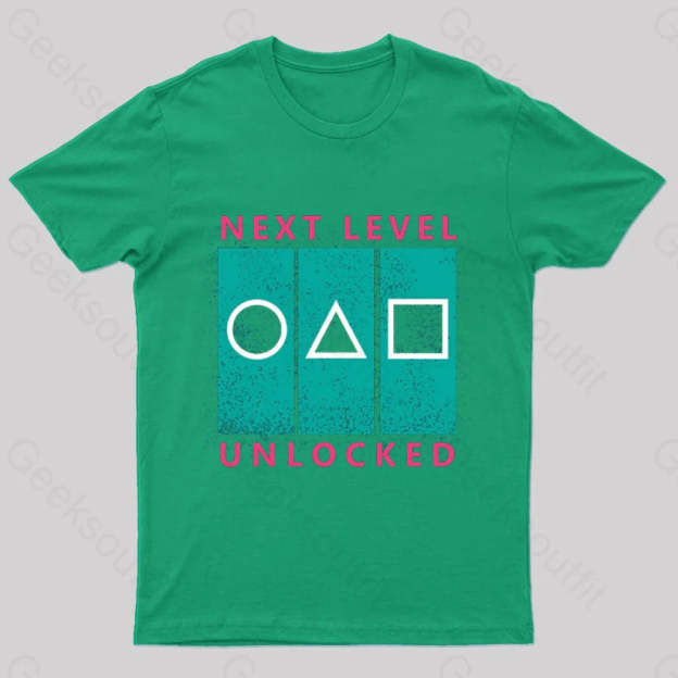 Next Level Unlocked Geek T-Shirt Green / S
