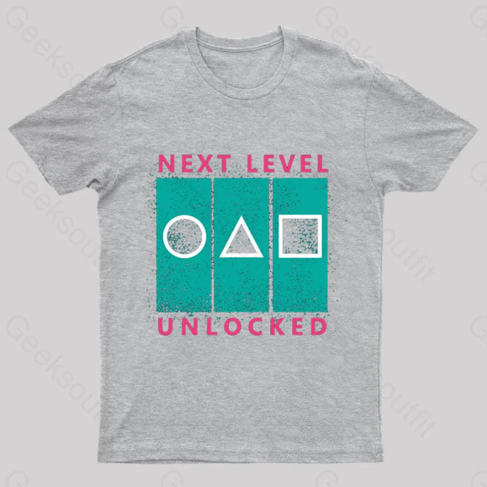 Next Level Unlocked Geek T-Shirt Grey / S