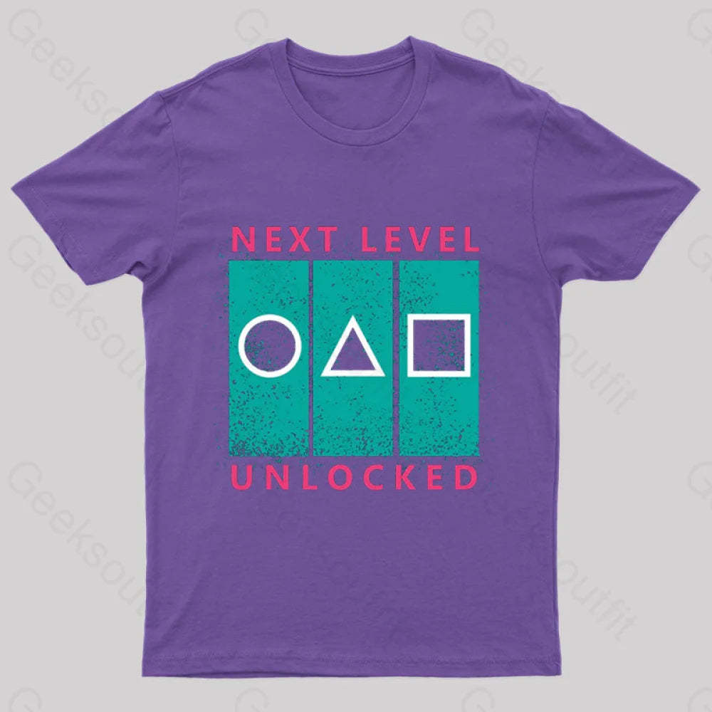 Next Level Unlocked Geek T-Shirt Purple / S