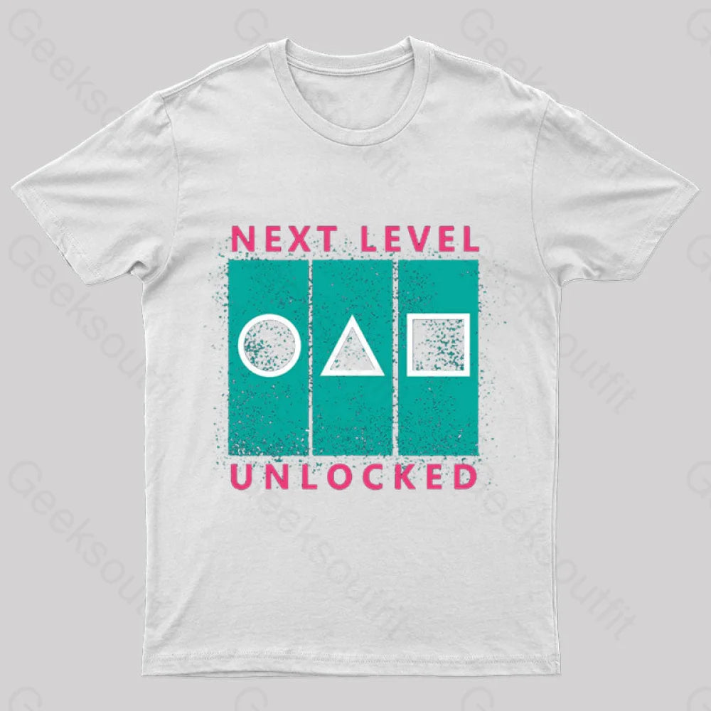 Next Level Unlocked Geek T-Shirt White / S