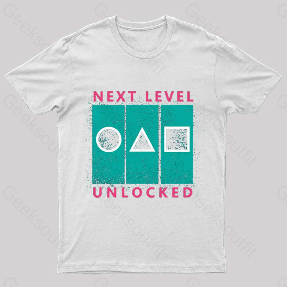 Next Level Unlocked Geek T-Shirt White / S
