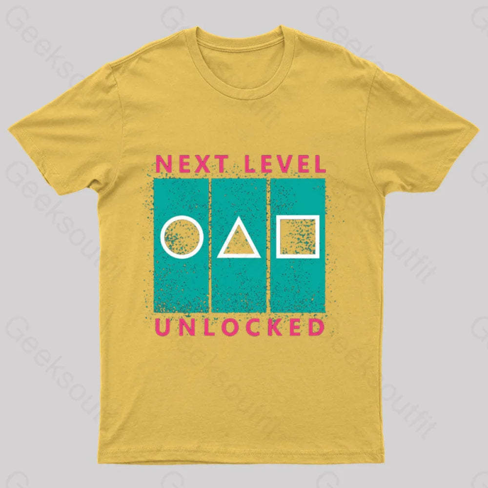Next Level Unlocked Geek T-Shirt Yellow / S