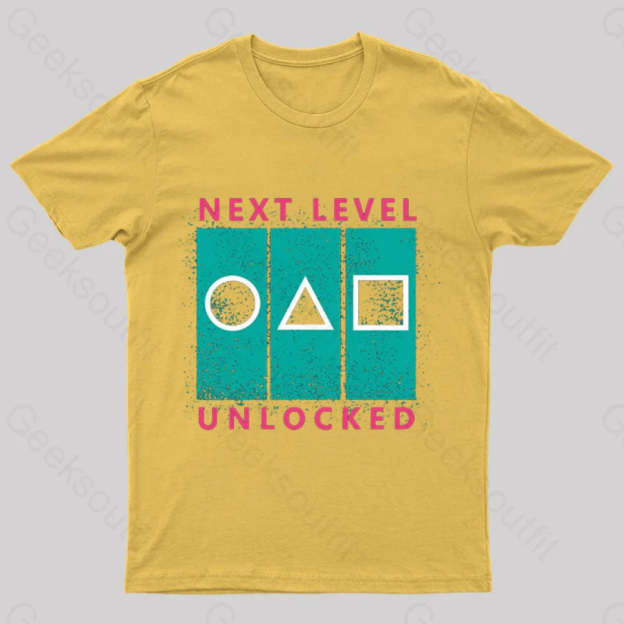 Next Level Unlocked Geek T-Shirt Yellow / S