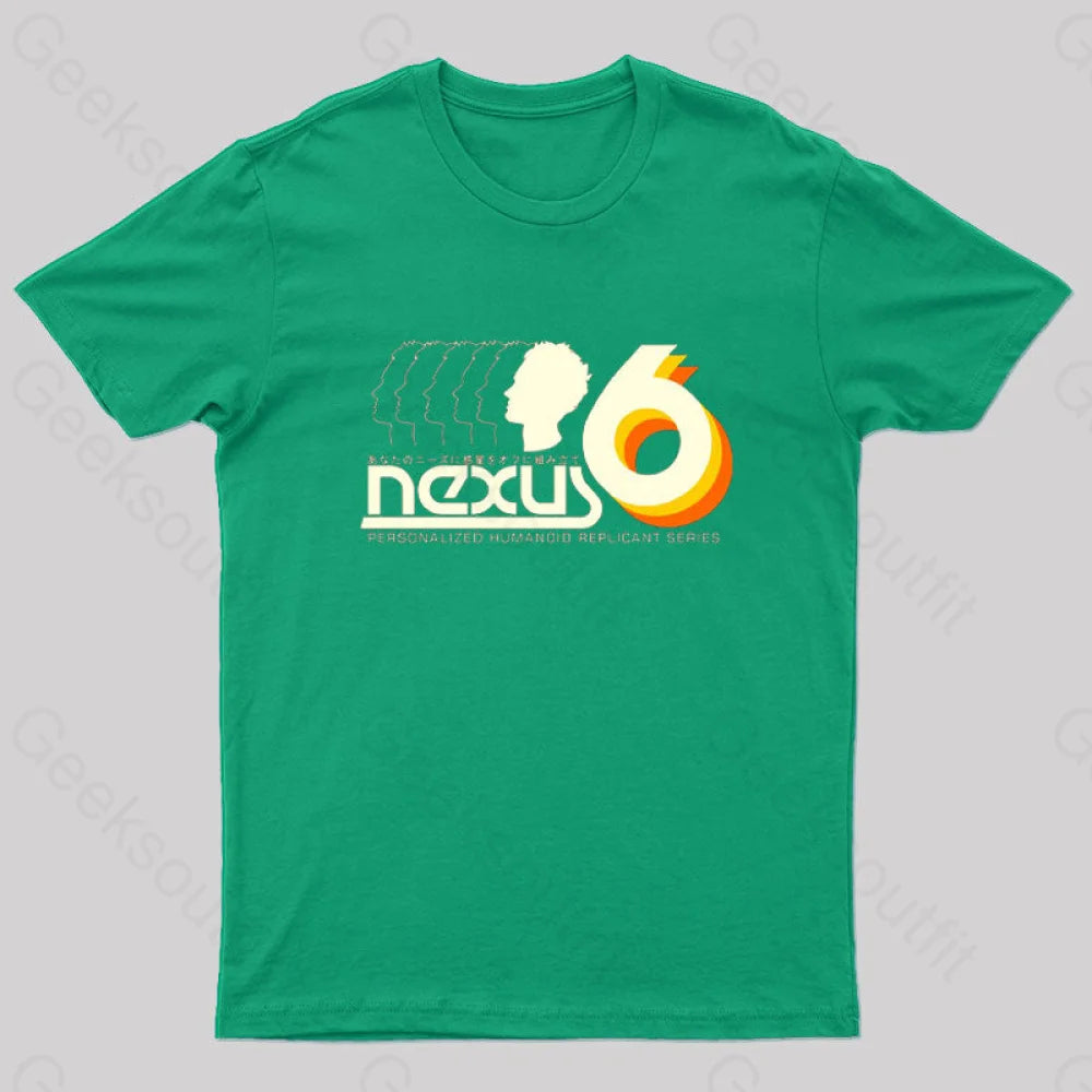 Nexus 6 Geek T-Shirt Green / S