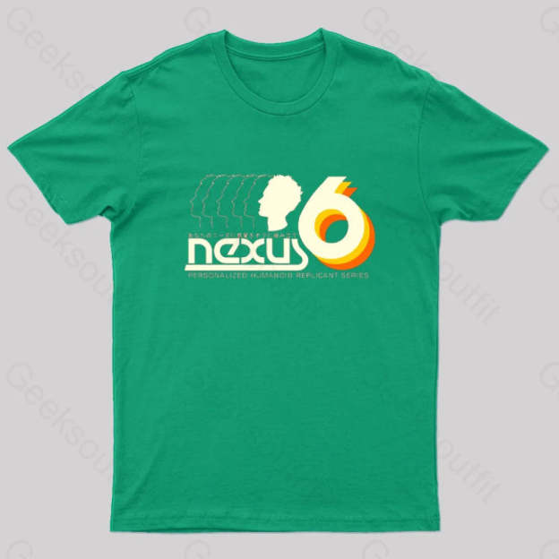 Nexus 6 Geek T-Shirt Green / S