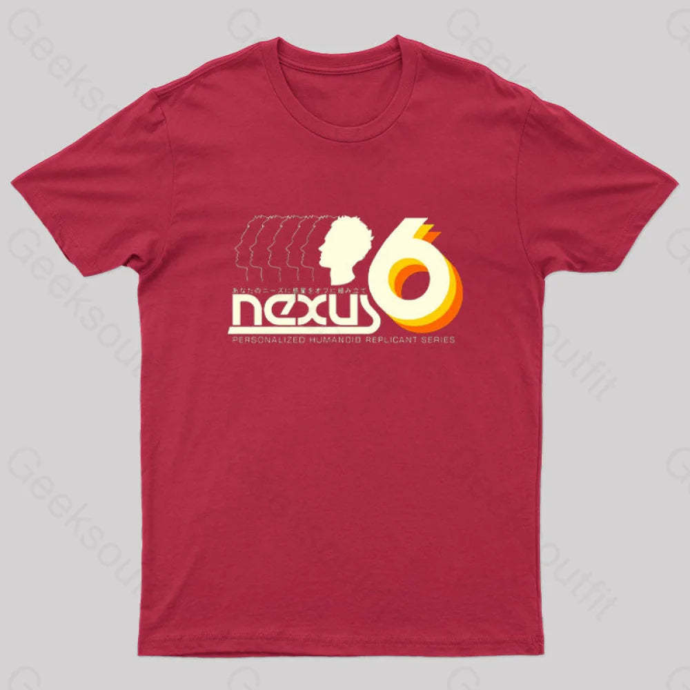 Nexus 6 Geek T-Shirt Red / S