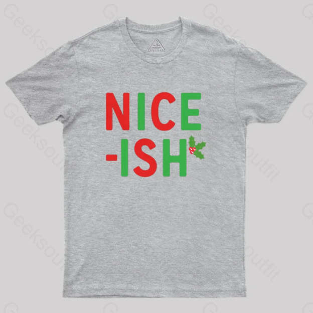 Nice-Ish Geek T-Shirt Grey / S