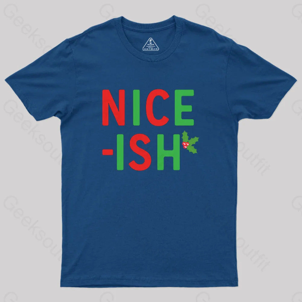 Nice-Ish Geek T-Shirt Navy / S