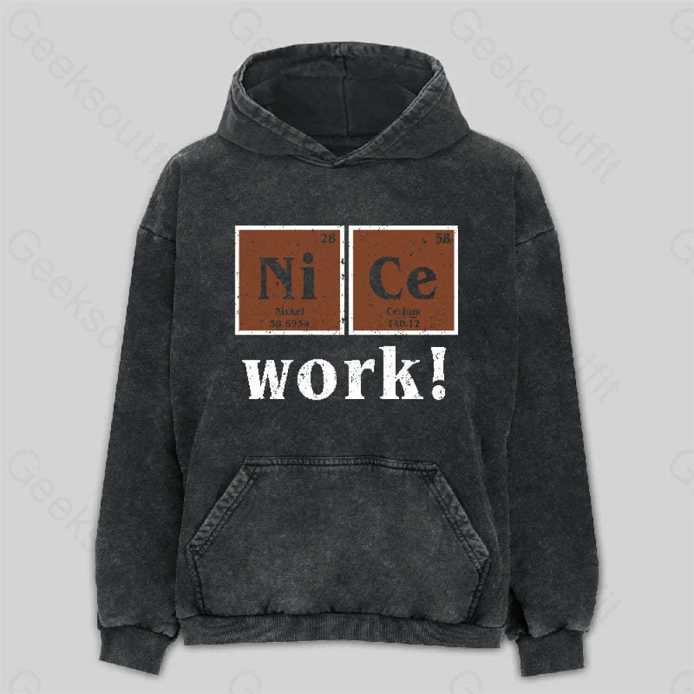 Nice Work! Washed Hoodie M