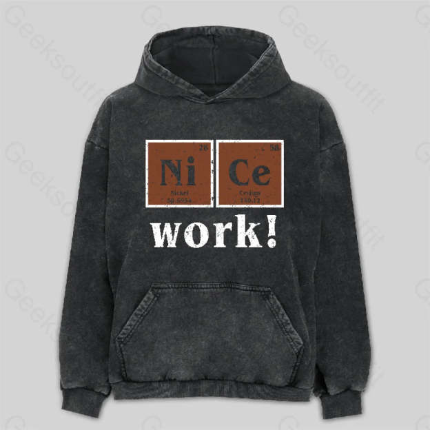 Nice Work! Washed Hoodie M