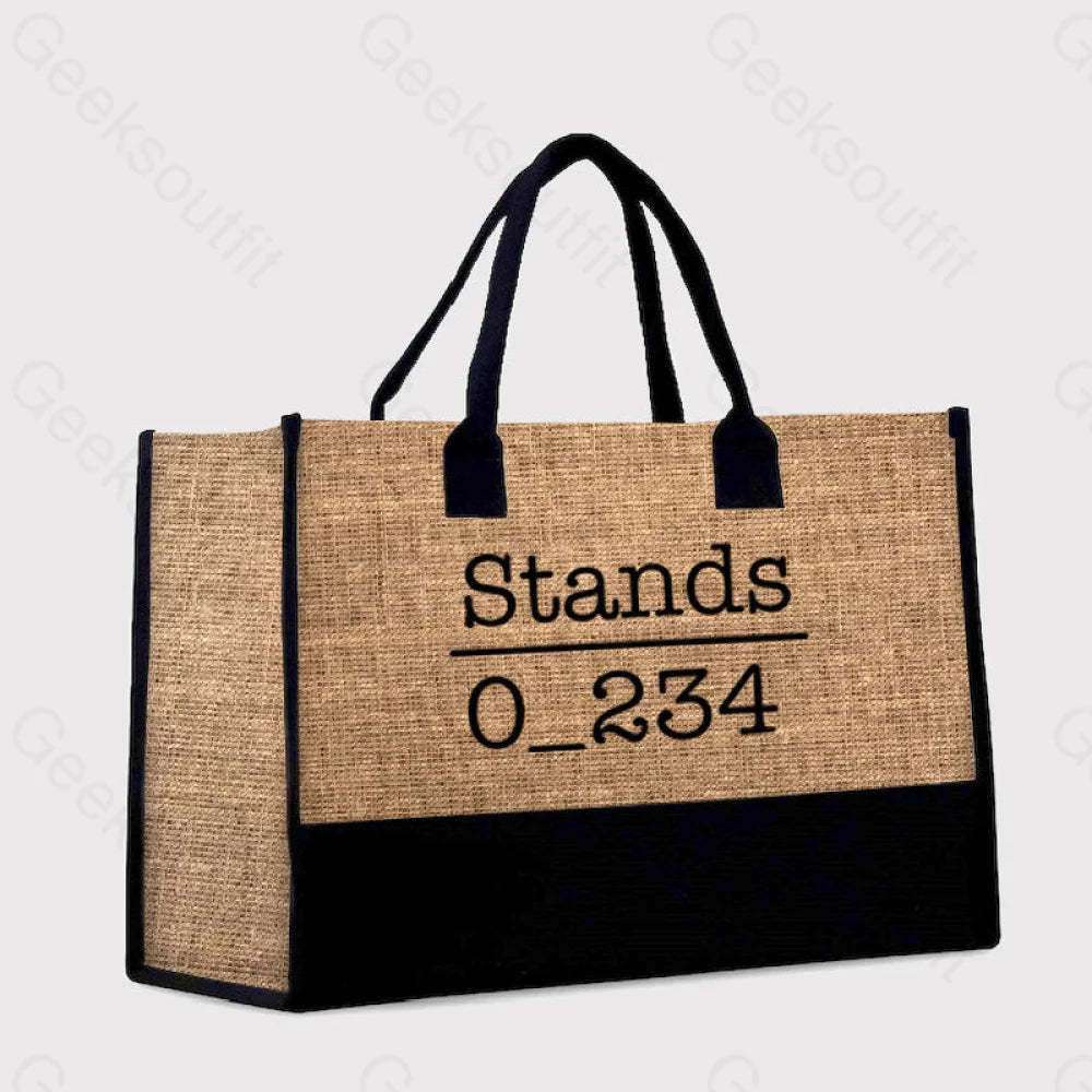 No 1 Under Stand Cotton Tote Bag Brown