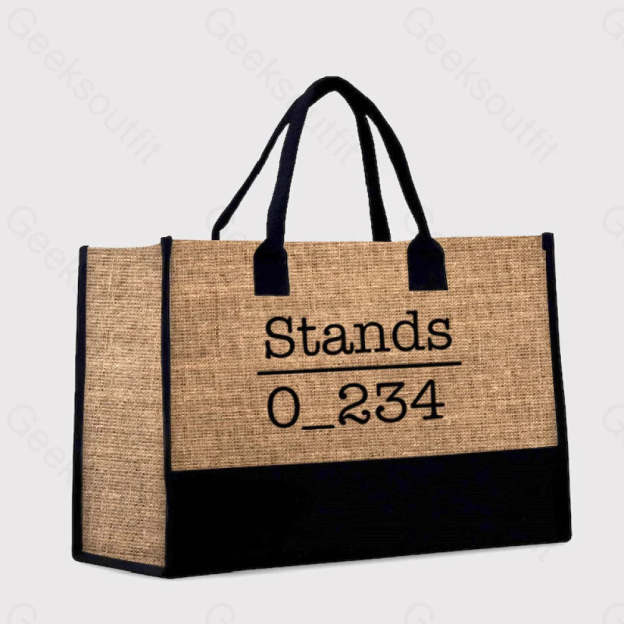 No 1 Under Stand Cotton Tote Bag Brown
